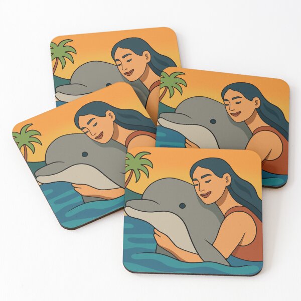 Item preview, The Dolphin Hug designed and sold by azzurroarts.