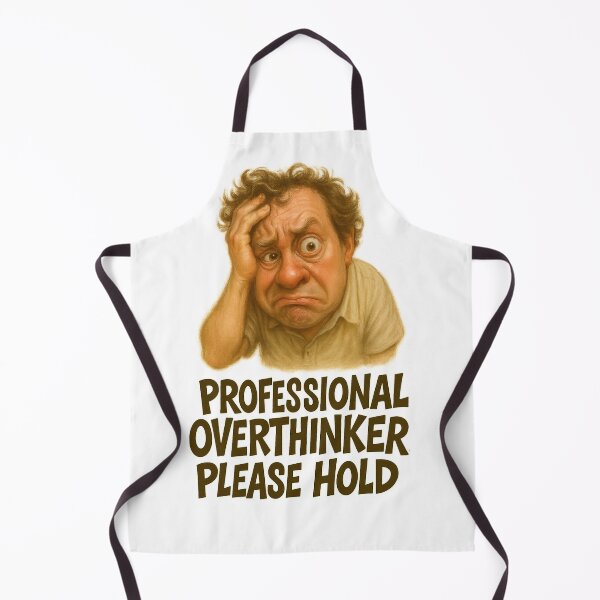 Item preview, Professional Overthinker – Funny Realistic Caricature Design designed and sold by lamp148.