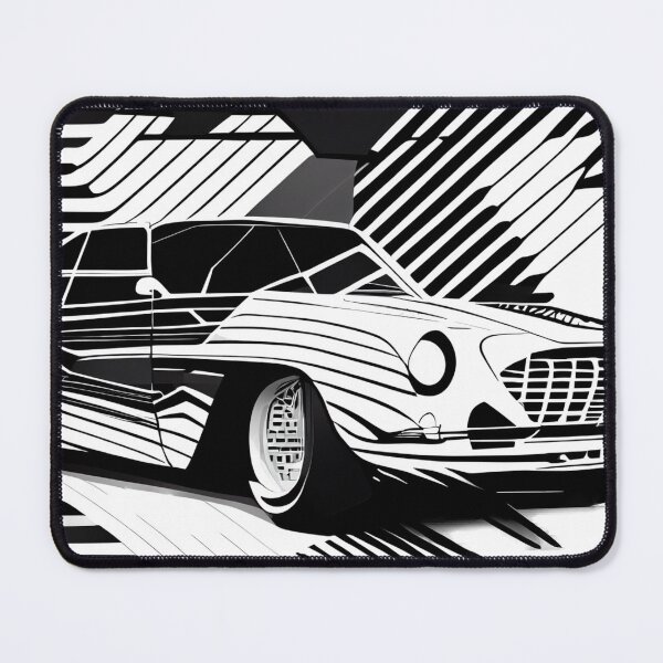 Item preview, Retro Speed: Abstract Classic Car Art designed and sold by ShadowAndSlate.