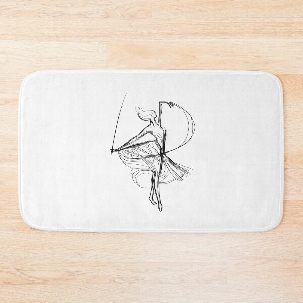 Item preview, Ethereal Dance: Graceful Ballerina Line Art designed and sold by ShadowAndSlate.