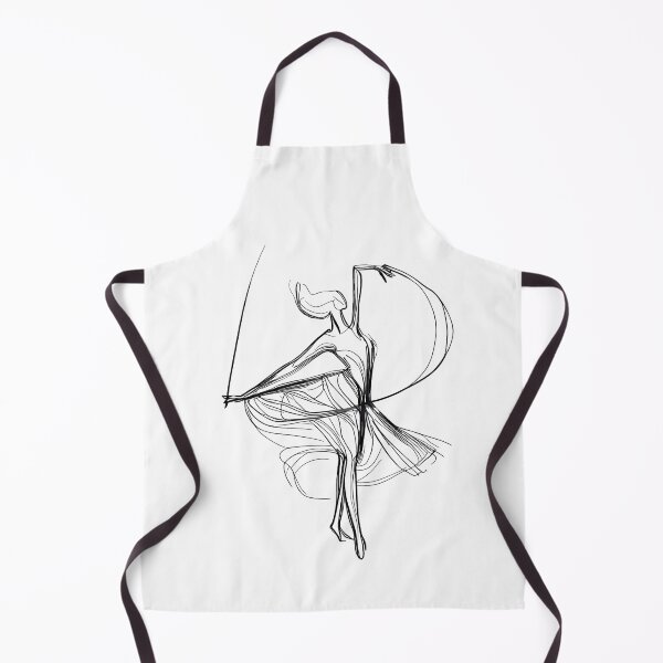 Item preview, Ethereal Dance: Graceful Ballerina Line Art designed and sold by ShadowAndSlate.