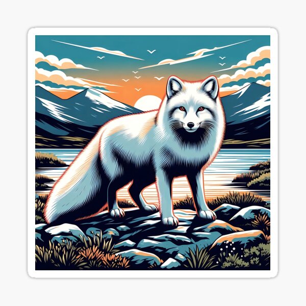 Item preview, Arctic Fox Art #2 | Fox Lovers designed and sold by ksgraphics222.