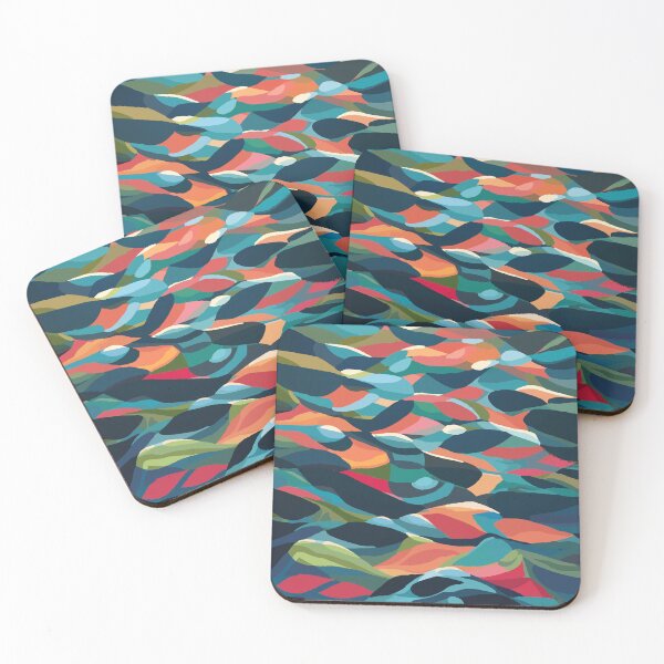 Item preview,  rippling abstract colourful patterns waves designed and sold by funahoe.
