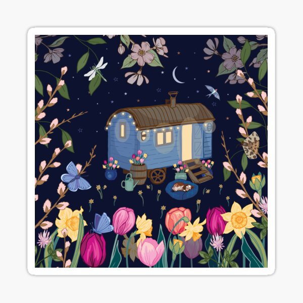 Shepherd's Hut Caravan Sticker