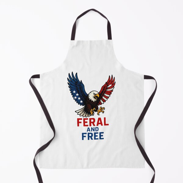 Item preview, Feral And Free American Flag Eagle Patriotic 4th of July designed and sold by MOHITSALVI.