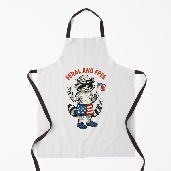 Item preview, Feral And Free Funny Raccoon Feral But Free 4th Of July designed and sold by MOHITSALVI.
