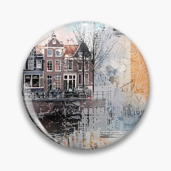 Item preview, Amsterdam rural poster, collage designed and sold by Ariadna de Raadt.