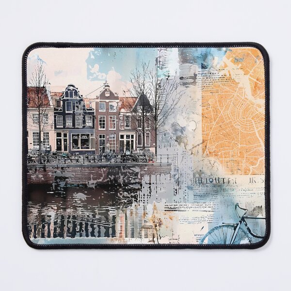 Item preview, Amsterdam rural poster, collage designed and sold by Ariadna de Raadt.