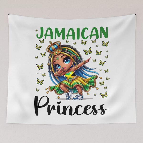 Item preview, Jamaican Princess Dabbing for girls & kids designed and sold by NUMAcreations.