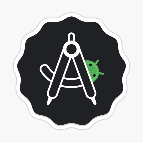 Artikel-Vorschau von Schwarzes Android Studio-Logo, designt und verkauft von Redstrawberry13.