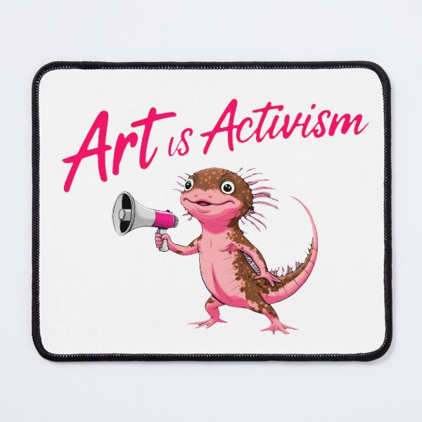 Item preview, Axolotl With Megaphone Art Is Activism designed and sold by RetroPop23.