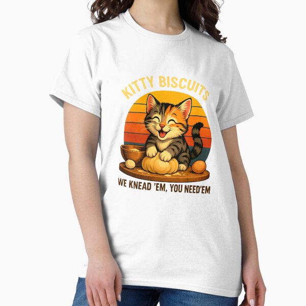 Item preview, Funny Cat Kneading Dough Retro Kitty Biscuits Design designed and sold by MOHITSALVI.
