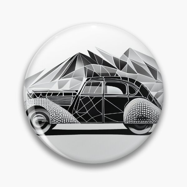 Item preview, Art Deco Ride: Geometric Vintage Car designed and sold by ShadowAndSlate.