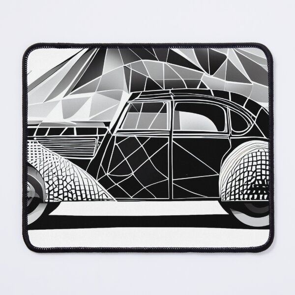 Item preview, Art Deco Ride: Geometric Vintage Car designed and sold by ShadowAndSlate.