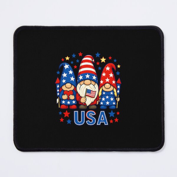 Item preview, Funny Patriotic Flag Fireworks 4th of July Gnomes designed and sold by MOHITSALVI.