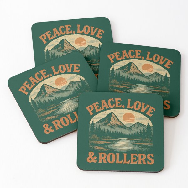 Item preview, Peace, Love & Rollers ( DnB edit ) designed and sold by WULFLAND ARTS.