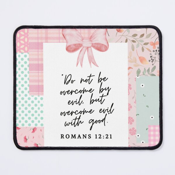 Item preview, Aesthetic Christian poster: Romans 12:21 designed and sold by ssamoey.