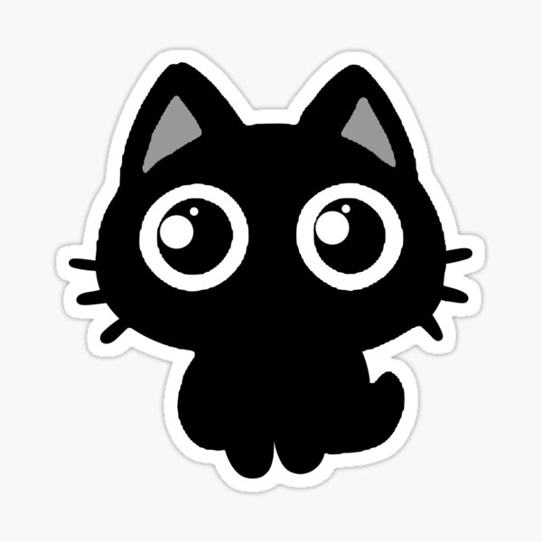 Vista previa del artículo con la obra «Gato negro», diseñado y vendido por FarieArt.