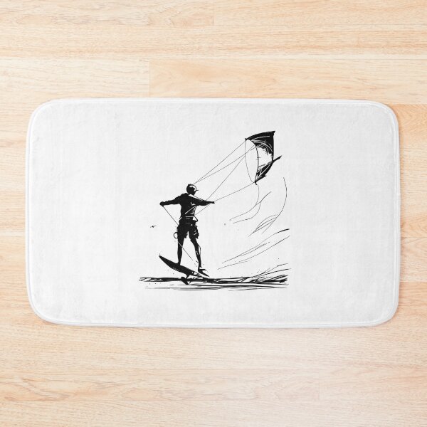 Item preview, Dynamic Glide: Kitesurfer Silhouette designed and sold by ShadowAndSlate.