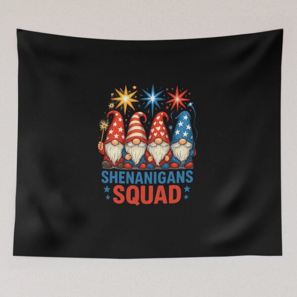 Item preview, Funny Shenanigans Squad Patriotic Gnomes 4th Of July designed and sold by MOHITSALVI.