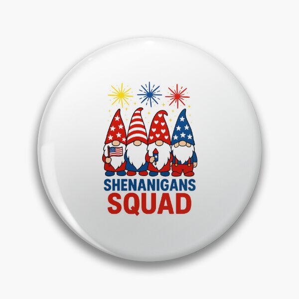 Item preview, Funny Shenanigans Squad Patriotic Gnomes 4th Of July designed and sold by MOHITSALVI.