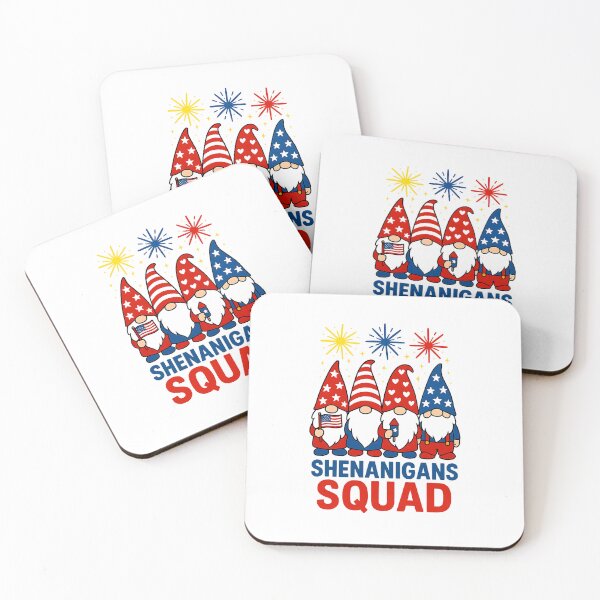 Item preview, Funny Shenanigans Squad Patriotic Gnomes 4th Of July designed and sold by MOHITSALVI.