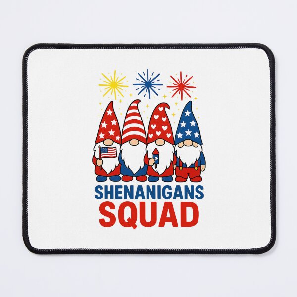 Item preview, Funny Shenanigans Squad Patriotic Gnomes 4th Of July designed and sold by MOHITSALVI.