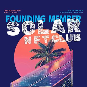 Artwork thumbnail, Founding Member – Solar NFT Club T-Shirt | SolarWise Solar NFTs on VeChain by SolarEnergyWise