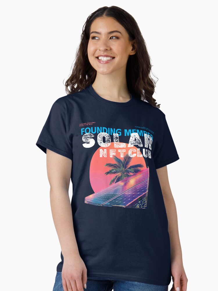 Thumbnail 2 of 7, Classic T-Shirt, Founding Member – Solar NFT Club T-Shirt | SolarWise Solar NFTs on VeChain designed and sold by SolarEnergyWise.