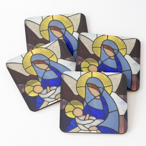 Item preview, Mother Mary, Stained Glass Print designed and sold by Lisie24.