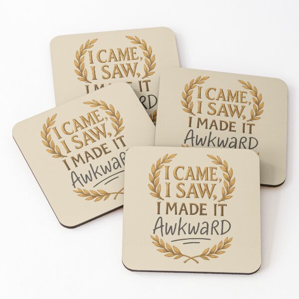 Item preview, Funny Slogan. Came, saw, Awkward. designed and sold by Shoot-The-Moon.