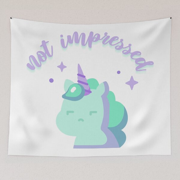 Item preview, Cute Unicorn is Not impressed  designed and sold by lonelyflight.
