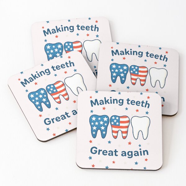 Item preview, Making Teeth Great Again 4th Of July USA Flag Women Men designed and sold by cawtoon.