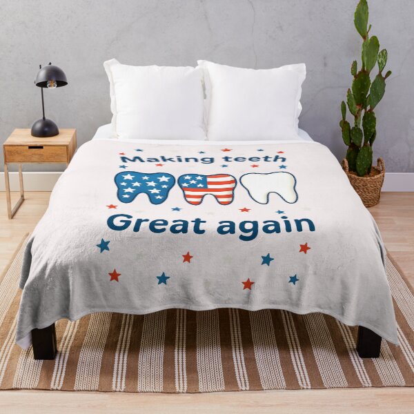 Item preview, Making Teeth Great Again 4th Of July USA Flag Women Men designed and sold by cawtoon.