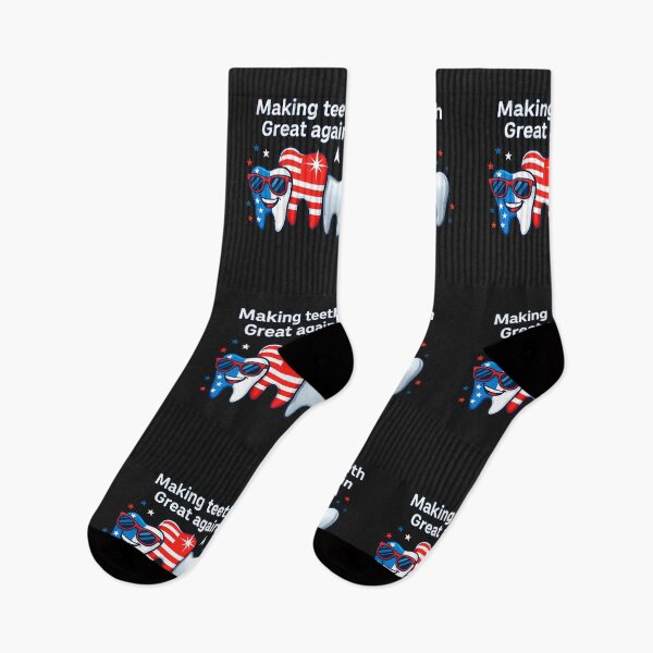 Item preview, Making Teeth Great Again 4th Of July USA Flag Women Men designed and sold by cawtoon.