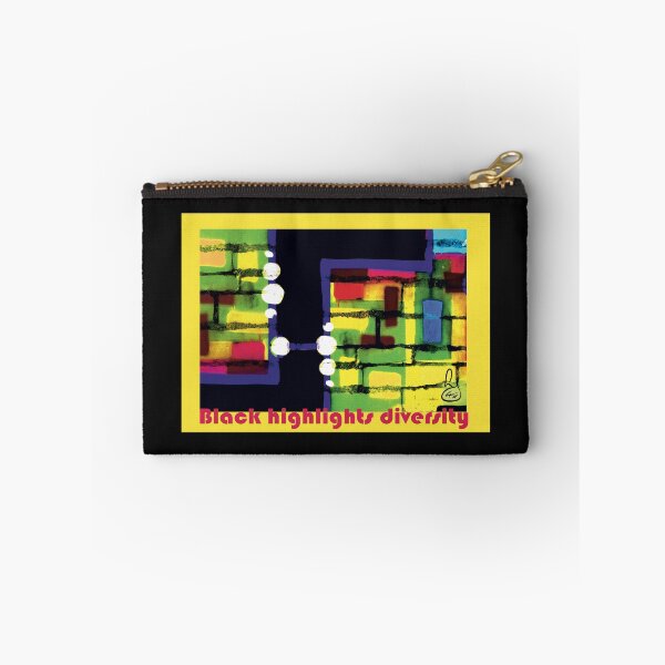 Item preview, Black highlights diversity – Modern Abstract Art T-Shirt“ designed and sold by lyartgallery.