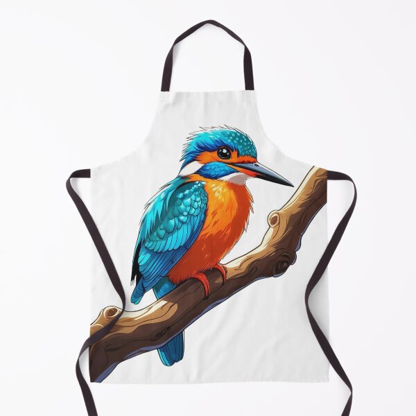 Item preview, Colorful Kingfisher Cartoon on Branch – Vibrant Bird Illustration designed and sold by dijjaboutique.