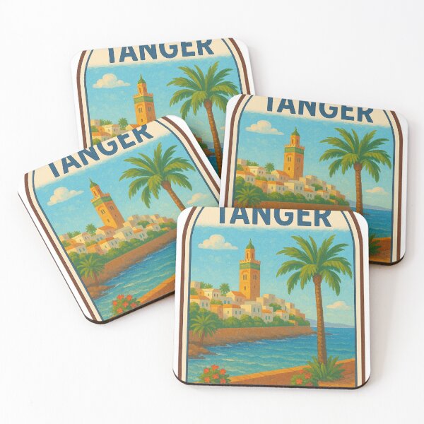 Item preview, Tangier – Vintage Travel Poster of the Moroccan Coast designed and sold by hlldz.