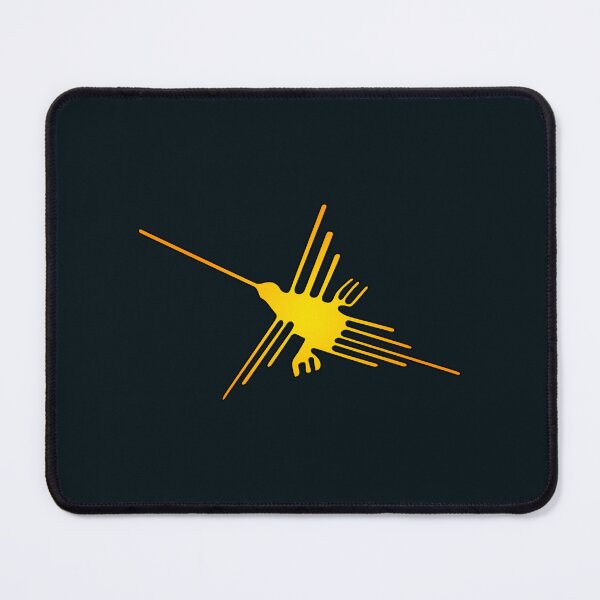 Item preview, Nazca Line - Yellow Hummingbird designed and sold by kernowerno.