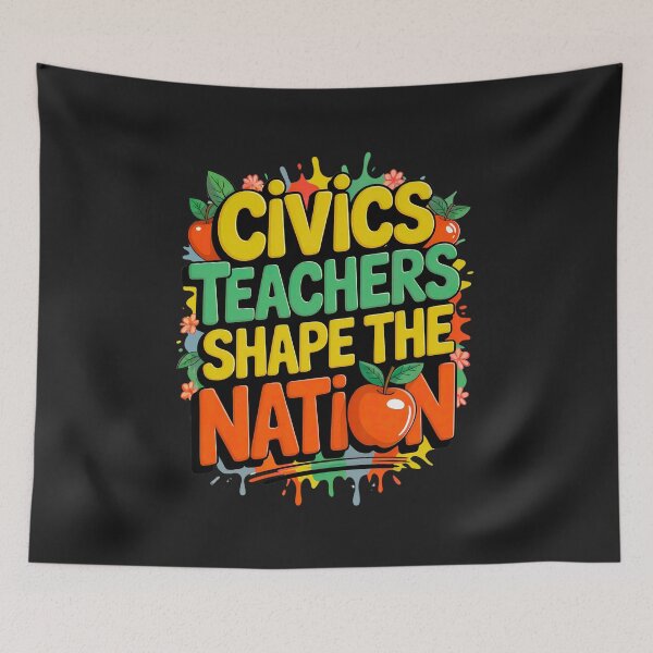 Item preview, Civics Teachers Shape The Nation: Inspiring Young Minds Through Knowledge And Justice designed and sold by elynne9.