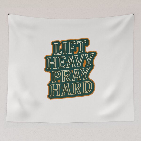 Item preview, Lift Heavy Pray Hard - Christian - God's Gym designed and sold by RANDOMNESS.