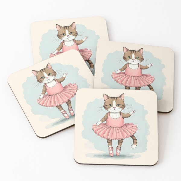 Item preview, Cat ballerina designed and sold by PrintLabStudio.