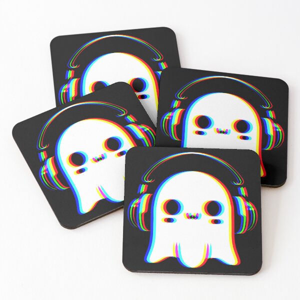 Item preview, EDM Ghost Vibes – Psychedelic Tricolour Rave Spirit Design designed and sold by RomeoSketches.