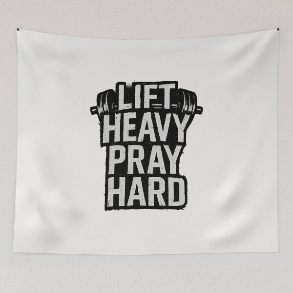 Item preview, Lift Heavy Pray Hard - Christian - God's Gym designed and sold by RANDOMNESS.