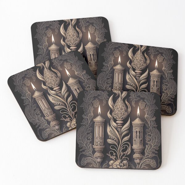 Item preview, Enchanted Glow: Ornate Vintage Candlelight Art designed and sold by ShadowAndSlate.