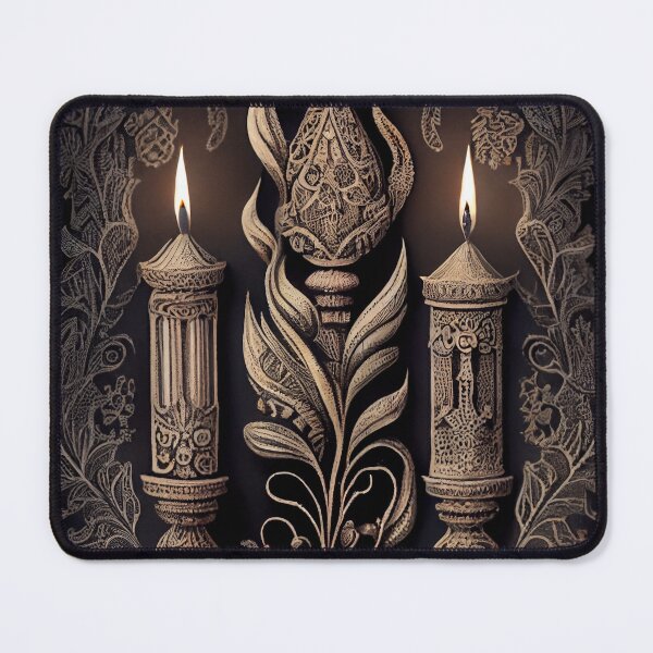 Item preview, Enchanted Glow: Ornate Vintage Candlelight Art designed and sold by ShadowAndSlate.