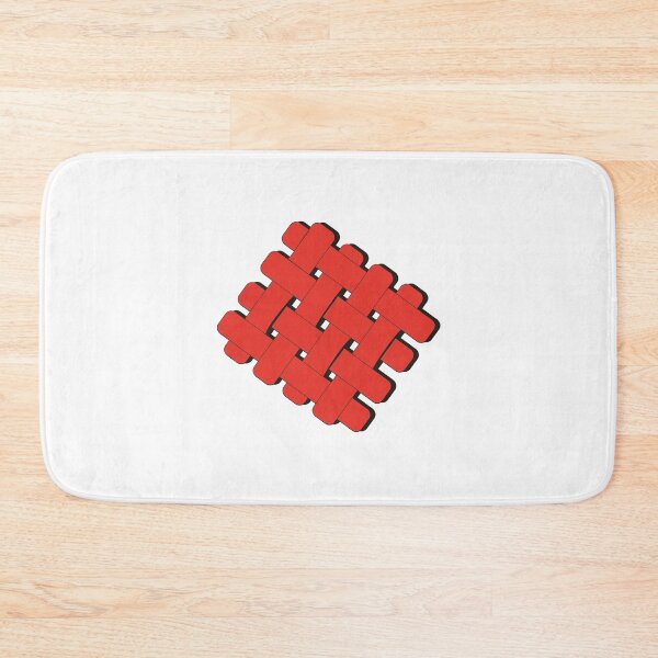 Item preview, Red Weave Woven Square designed and sold by miyaavkatz.