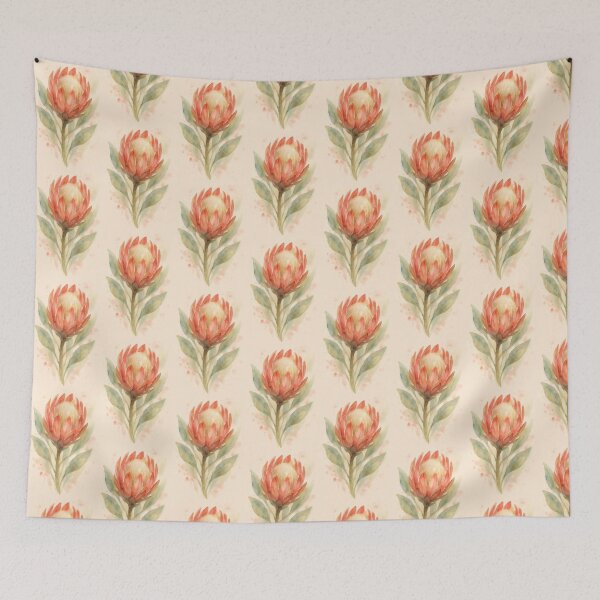 Item preview, Watercolor Protea designed and sold by Loavesofcats.