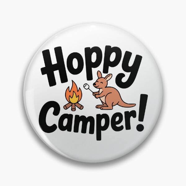 Item preview, Hoppy Camper! Cute Kangaroo Camping Pun designed and sold by PMCreative.
