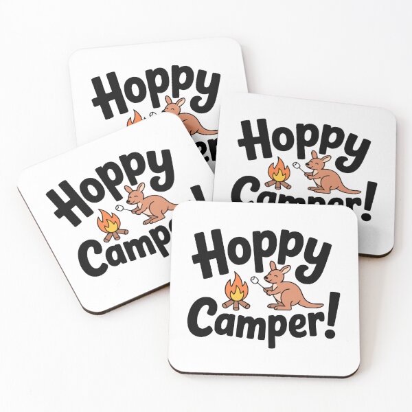 Item preview, Hoppy Camper! Cute Kangaroo Camping Pun designed and sold by PMCreative.